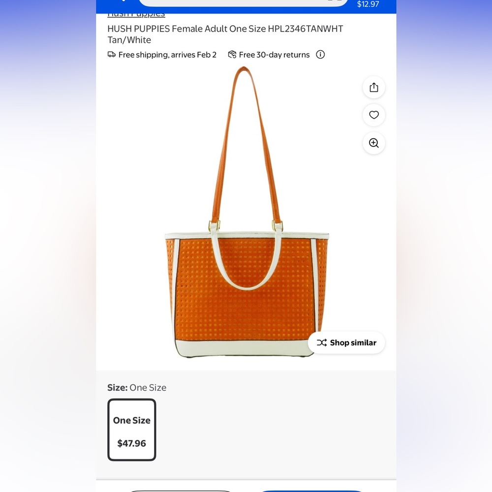 Women’s hush puppies bag